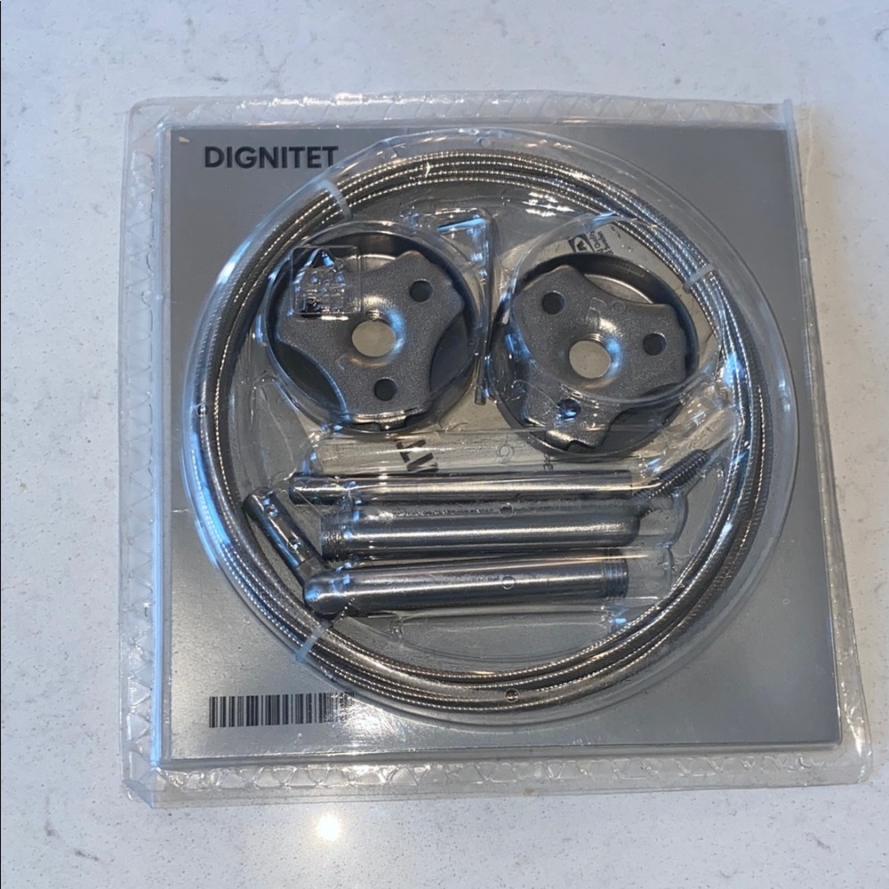 IKEA DIGNITET Curtain Wire 600.752.95 Stainless Steel,‎ 5m/197" SEALED NEW